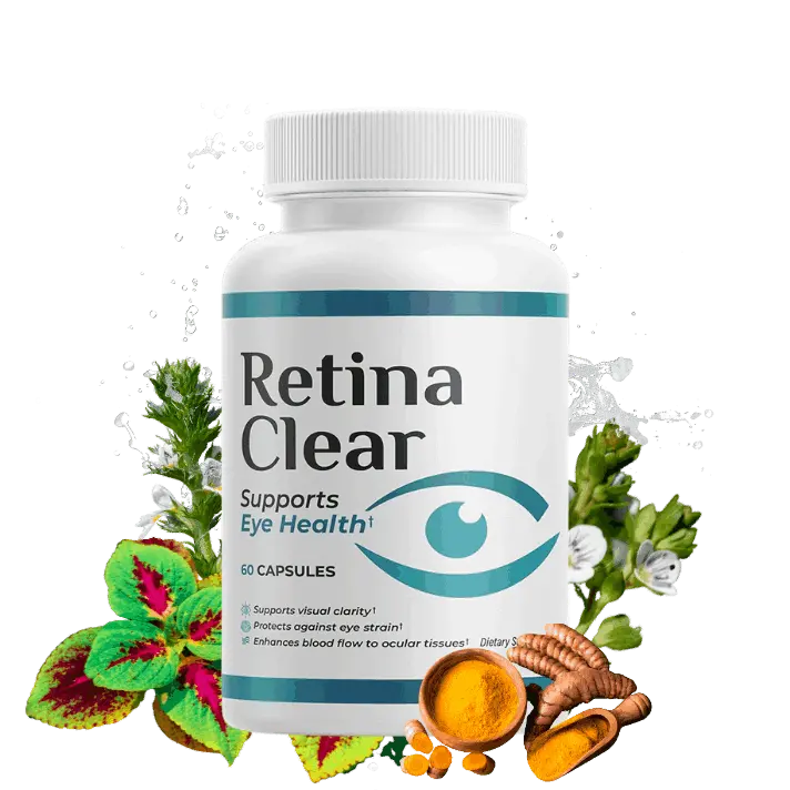 Retina Clear eye health supplement bottle